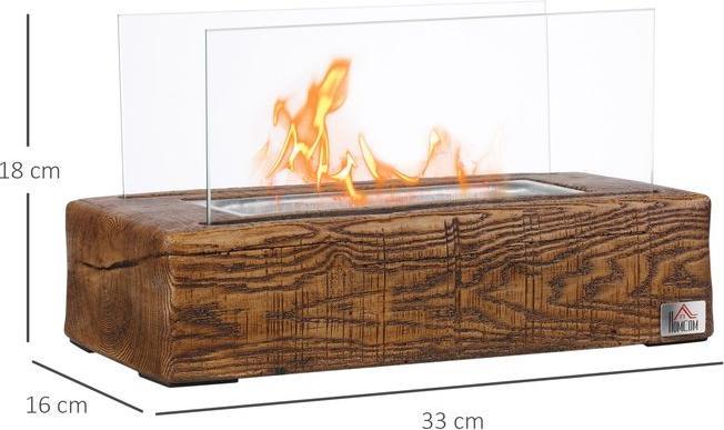 Produktbild Swisshandel24 Ethanol-Kamin, 0,15L Brenndauer 45 Min, Tischkamin (33 x 16 x 18 cm)