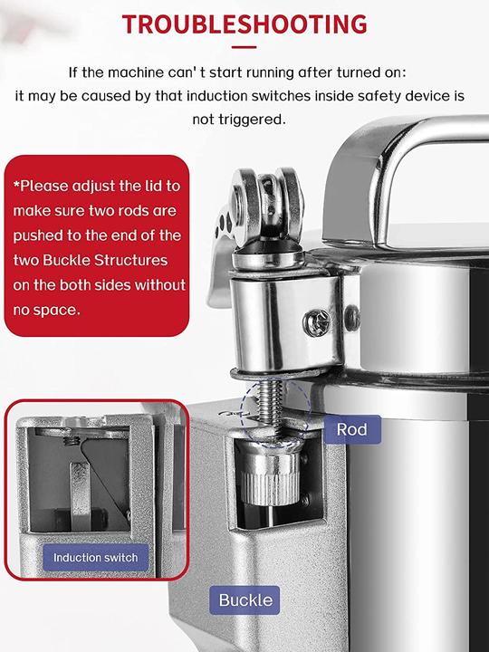 Actual product image Moongiantgo Elektrische Getreidemühle