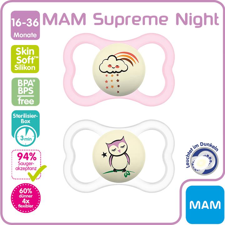 Actual product image MAM Supreme Night (2 x, 16 - 36 M.)