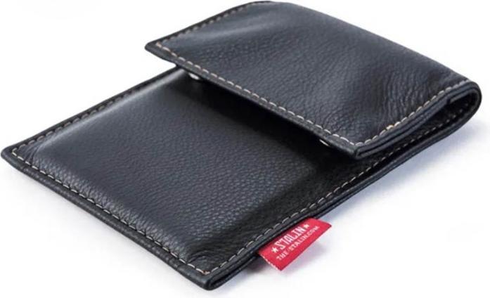 Stalin PhoneBag Kunstleder Big+ schwarz mit dunkelgrauen Nähten (Universal)