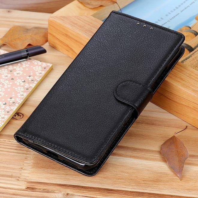 Produktbild MU Classic Litchi Leder Bookcover Series (Motorola Moto E20, Motorola Moto E40)