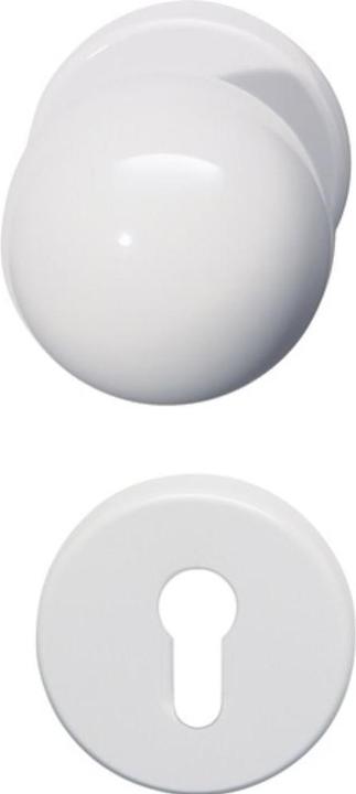 Produktbild Hewi Rosettengarnitur 111R03.233 Kunststoff 74 rund PZ DIN links / rechts Kugel D/K (Türgarnitur)
