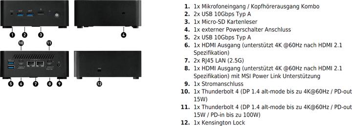 Actual product image MSI Cubi NUC 1MG (Intel Core 7 150U, 16 GB, 512 GB, Intel UHD Graphics)