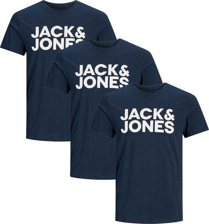 Produktbild Jack & Jones 3er Pack Corp T-Shirt (S)