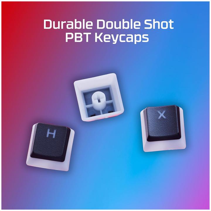 Actual product image HyperX Pudding Keycaps 2 Full 112 PBT Key Set - Black (US Layout) 7G8K1AA