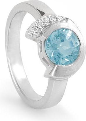 Produktbild Breuning RING - E.AQUA/Brill. 0,064 Ct. H/si (56, 585/14 K Gold)