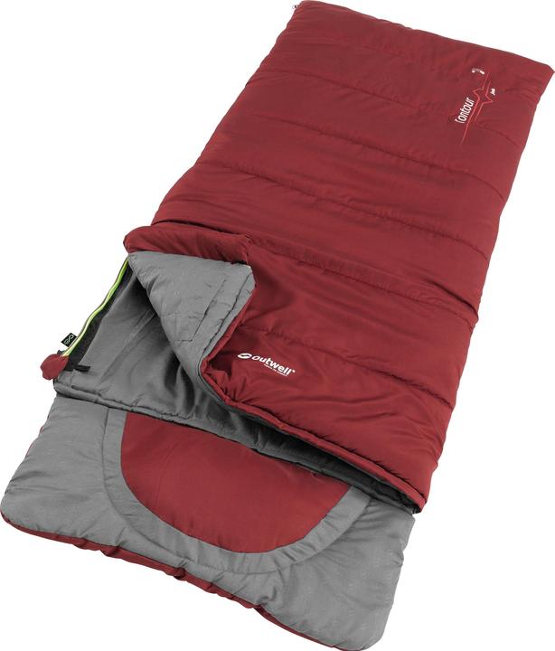 Immagine prodotto Outwell Sacco a pelo Contour Junior in poliestere, rosso, gruppo target (170 cm)