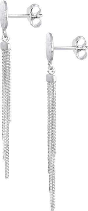 Produktbild Elli Ohrringe Plättchen Ketten Look Elegant 925 Silber (925er Sterling Silber)