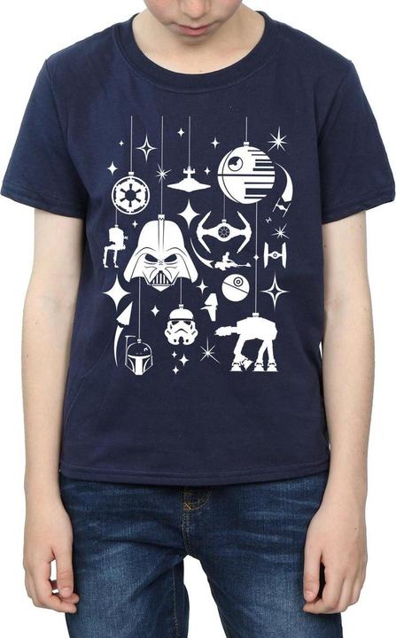 Actual product image Star Wars Boys Christmas Decorations T-Shirt (140, 146)