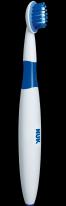 Image du produit NUK Brosse à dents d'apprentissage, avec anneau de protection, pour un soin sûr des premières dents (Souple, 1 x)