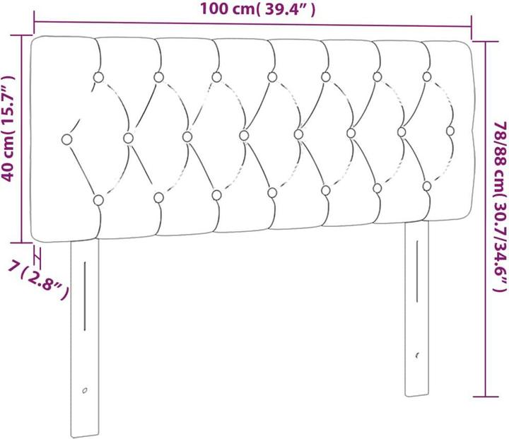 Immagine prodotto VidaXL Lea (100 x 7 x 78/88 cm)
