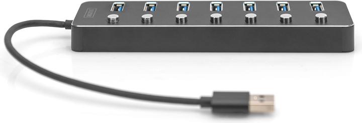 Produktbild Digitus USB Hub (USB-A, USB-C, 7 Ports)