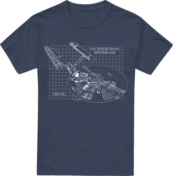 Actual product image Unisex Adult Enterprise Print T-Shirt (XXL)