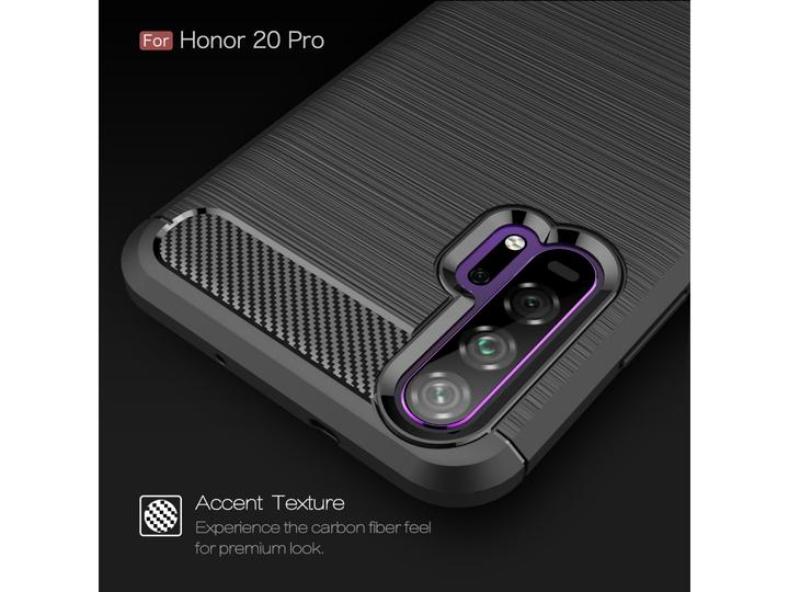 Image du produit Screenguard Housse Honor 20 Pro Carbon Brushed Soft TPU (Honor 20 Pro)