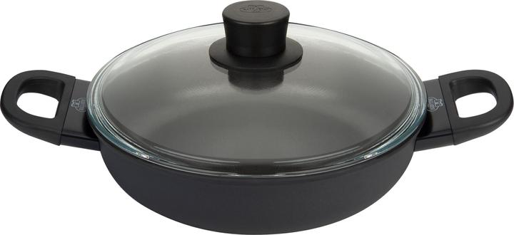 Image du produit Ballarini Patelnia Avola głęboka z 2 uchwytami tytanowa 24 cm 75002-922-0 (24 cm, Poêle à frire, Aluminium, Acier inoxydable)