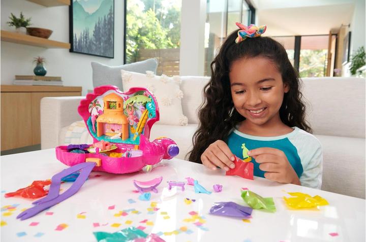 Actual product image Polly Pocket Flamingo party playset, incl. 2 figures & accessories