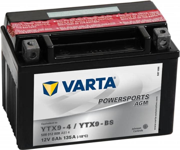 Varta Motorradbatterie (12 V, 8 Ah, 135 A)