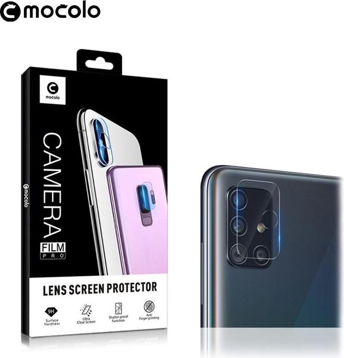 Actual product image Mocolo Kameraobjektiv – Schutzglas für das Samsung Galaxy A51 Kameraobjektiv (Samsung Galaxy A51)