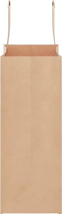 Produktbild VidaXL Kraftpapiertüten 50 Stk. mit Henkel Braun 21x11x28 cm Papiertüte (Geschenktüte, 50 x)