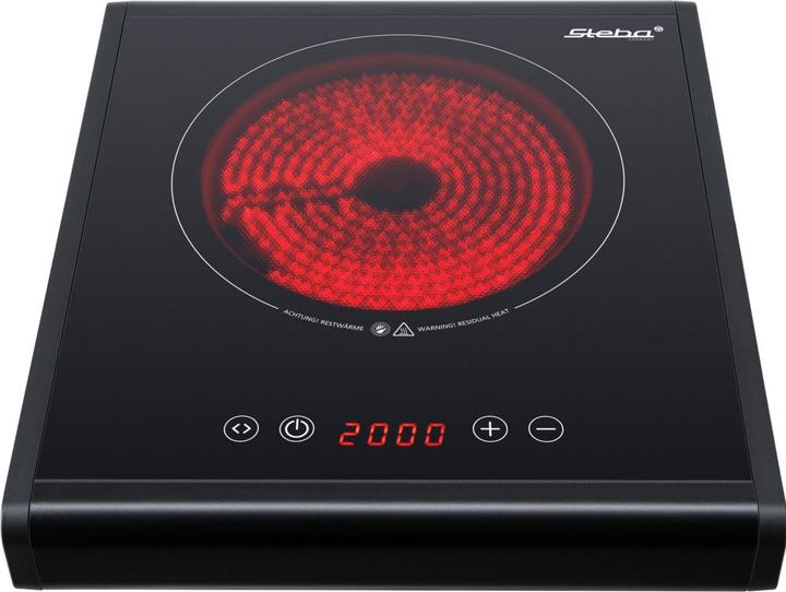 Produktbild Steba HK 25 Einzelkochplatte Ceran 2000W 18,5cm Touch Control ab 01/25