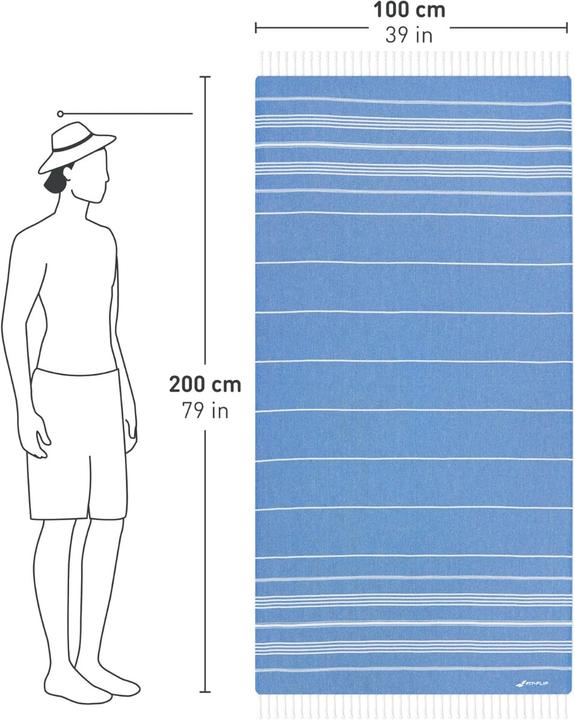 Image du produit Fit-Flip Drap de hammam (200 x 100 cm)