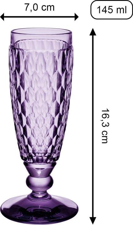Immagine prodotto Villeroy & Boch Bicchiere da champagne colorato Boston (14.50 cl, 1 Occhiali, Bicchieri da champagne)