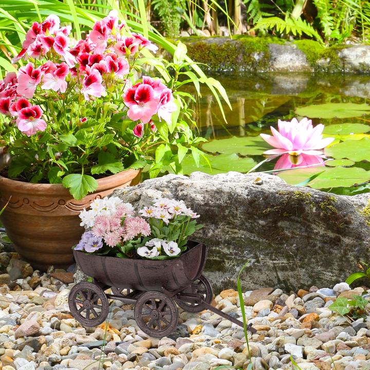 Actual product image Relaxdays Planter barrel (20 cm)