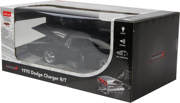 Produktbild Jamara Dodge Charger R/T 1970 1:16 schwarz 2,4GHz Tür manuell