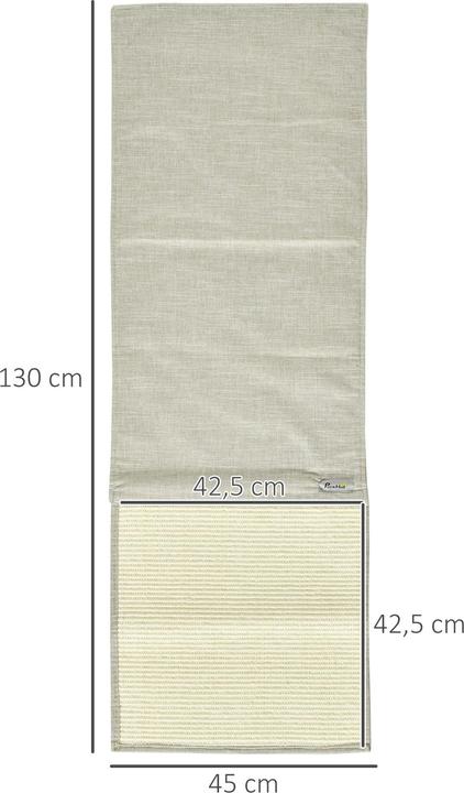 Image du produit PawHut Tapis à gratter, lot de 2 (3 cm, Gris, Beige)
