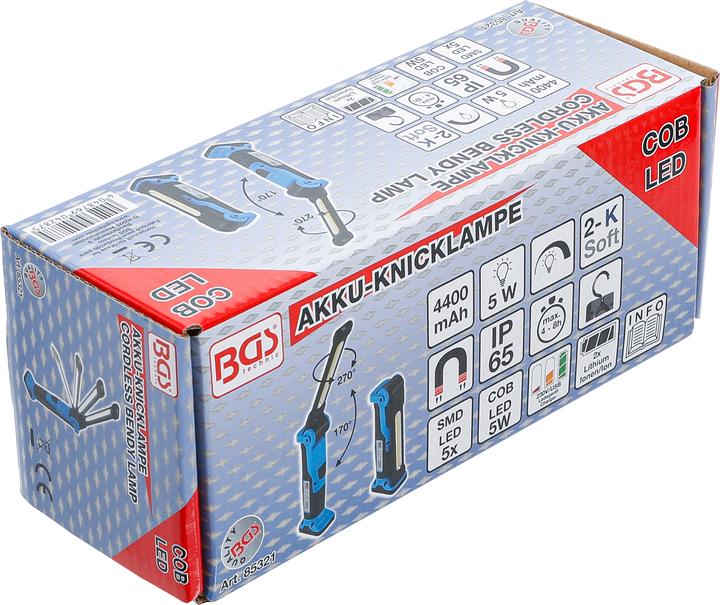 Image du produit BGS Baladeuse pliable à accu COB-LED 5W (500 lm)