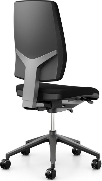 Giroflex Bürostuhl 68 mit Polsterrücken, ohne Armlehnen, Schwarz