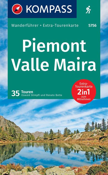Produktbild Wanderführer Piemont, Valle Maira, 35 Touren mit Extra-Tourenkarte
