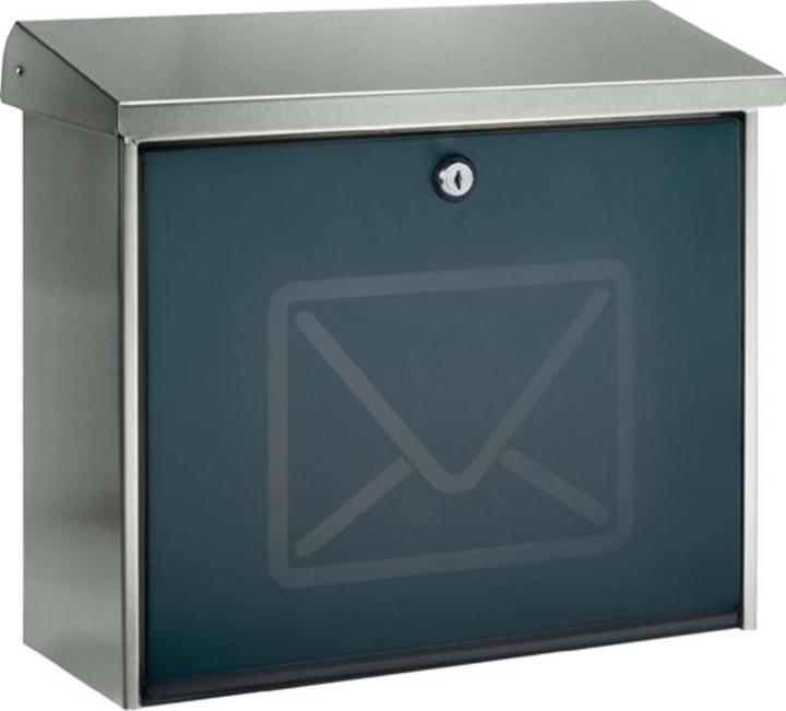 Immagine prodotto Burg Wächter Cassetta per le lettere in acciaio inox LxHxP 380/340/148 mm Lucca 3713 Ni con fermo di apertura