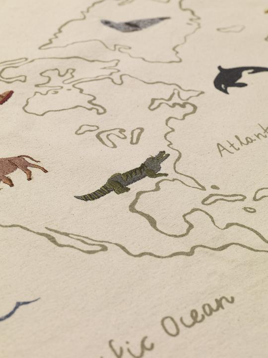 Produktbild Ferm Living The World Textile Map (100 x 70 cm)