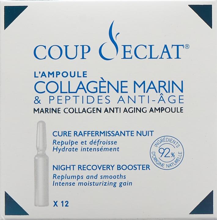 Image du produit Coup d‘Eclat Meereskollagen und Anti-Aging-Peptide Ampullen (12 ml)