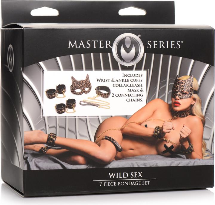 Produktbild Master Series Leopard Print Bondage Set