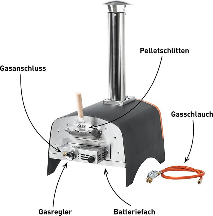 Produktbild Raik Ventura Hybrid Pizzaofen (Pizzaofen Holz, Pizzaofen Gas)