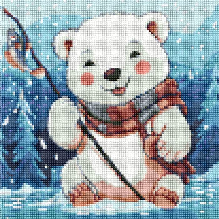 Immagine prodotto Ideyka Quadro Diamante - Pesca invernale 30 x 30 cm