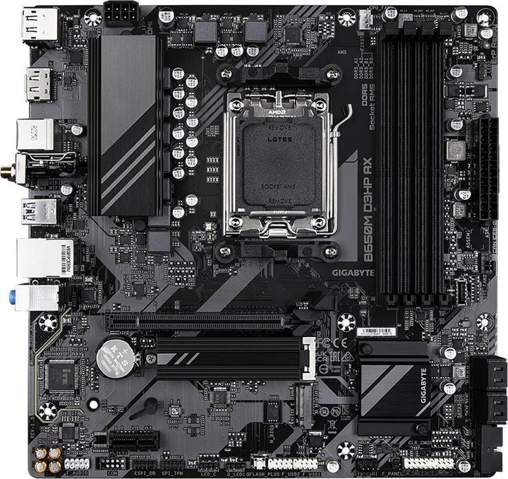 Image du produit Gigabyte B650M D3HP AX (AM5, AMD B650, mATX)