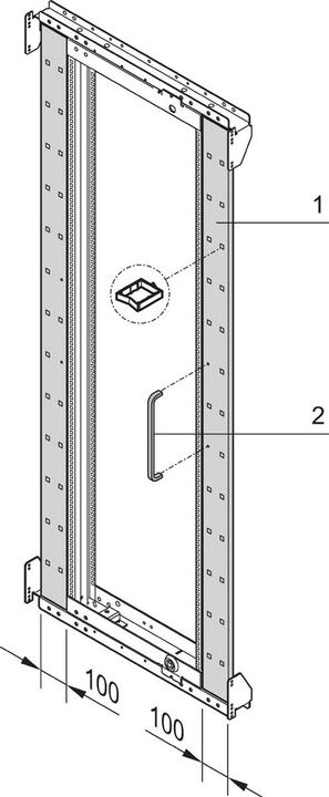 Actual product image Schroff Swivelling Frame Aperture 33he Sym.