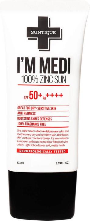 Suntique I'M MEDI 100 Zinc Sun SPF50+ (Sonnencreme Gesicht, SPF 50+, 50 ml)