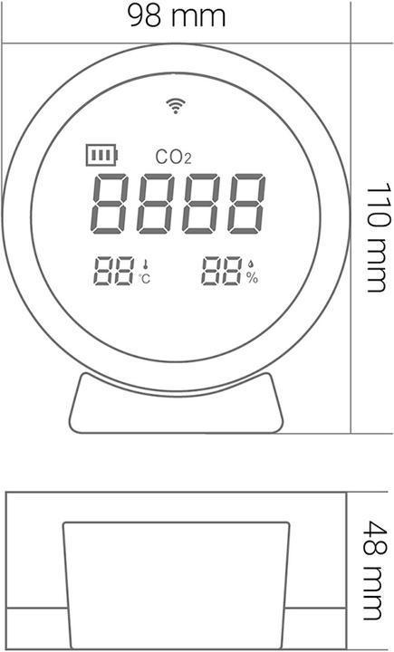 Produktbild KnockautX CO2-Luftqualitätssensor