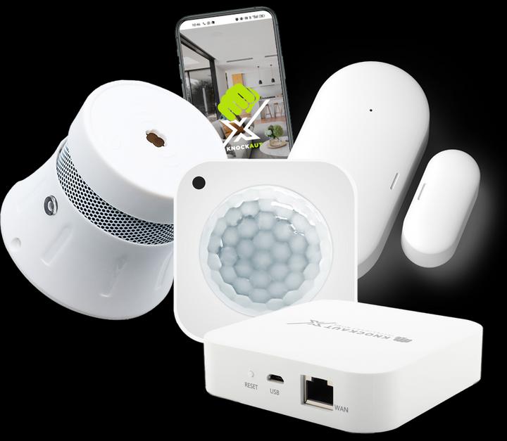 Actual product image KnockautX Bundle Smarter Alarm