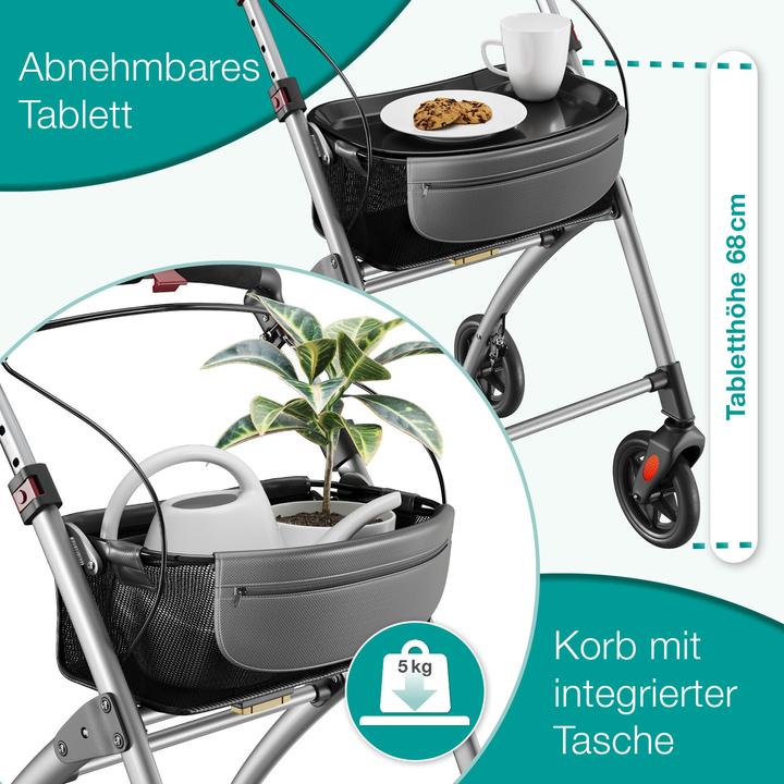 Actual product image Aktivshop Wohnungsrollator, Rollator schmal für die Wohnung, extra schmal, Innenrollator