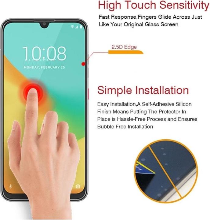 Produktbild Screenguard ZTE Blade V10 Vita Panzerglas Schutzfolie Case Friendly Design (1 Stück, ZTE Blade V10 Vita)