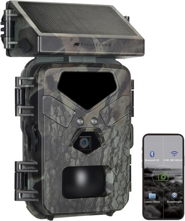Produktbild VisorTech Wildkamera mit Solarpanel