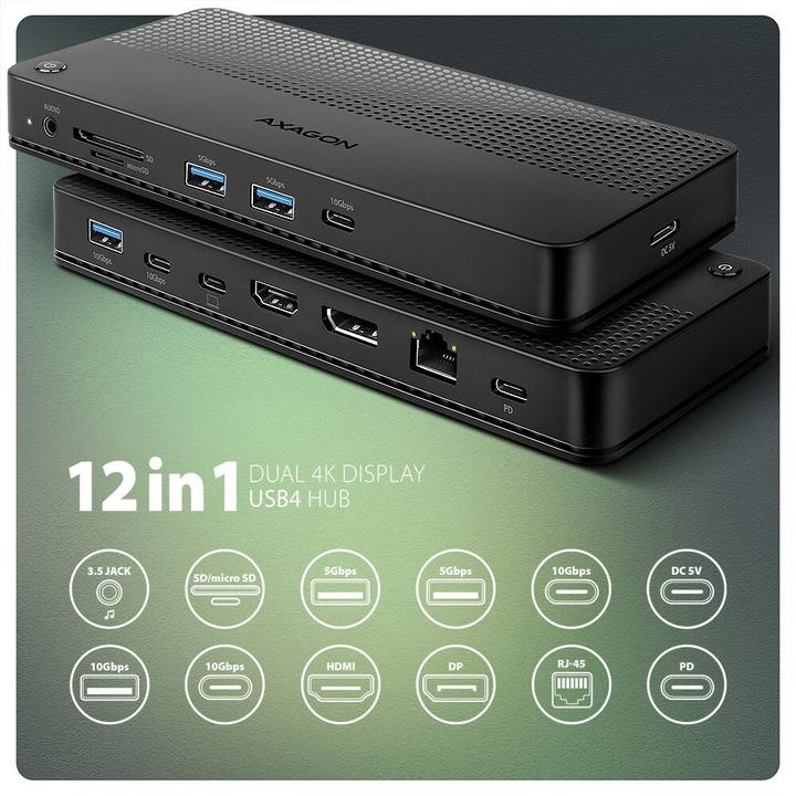 Actual product image Axagon HMC-U4 (USB-C, 1 Ports)