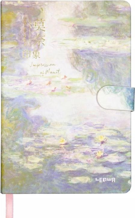 Immagine prodotto Incood Notizbuch mit Verschluss B6/128K Monet Seerosen (Punteggiato, Rigatura speciale, Nessuna, Quadretti, Copertina rigida)