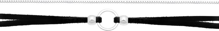 Actual product image Elli Choker (Faux leather, 925 sterling silver, No stone, 32 cm)