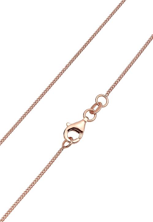 Immagine prodotto Elli Collana Basic Solitaire Cristalli Argento 925 (Argento 925 Oro rosa, Cristallo di vetro, 45 cm)